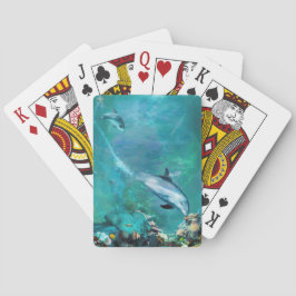 DOLPHIN BLUE OCEAN DIVERS POKERKAARTEN