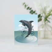 Dolphin Briefkaart (Staand voorkant)