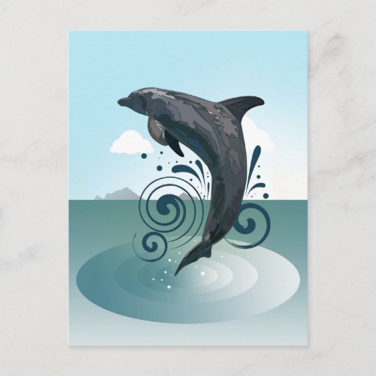Dolphin Briefkaart (Voorkant)