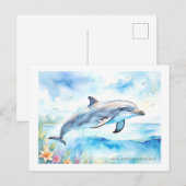 Dolphin Briefkaart (Voorkant / Achterkant)