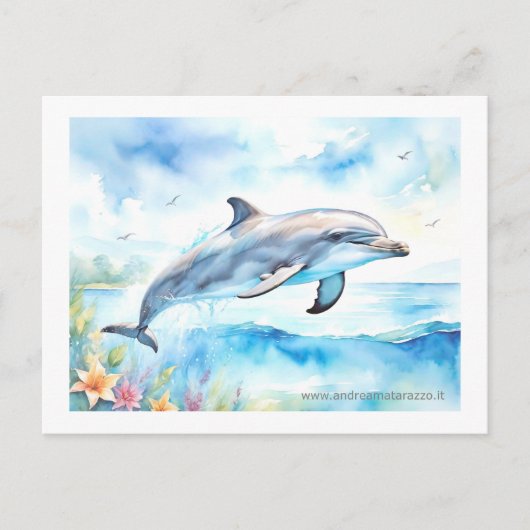 Dolphin Briefkaart (Voorkant)