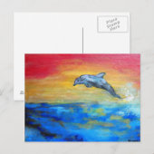 Dolphin Briefkaart (Voorkant / Achterkant)