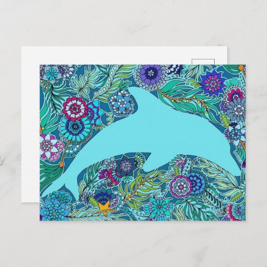 Dolphin Briefkaart (Voorkant / Achterkant)