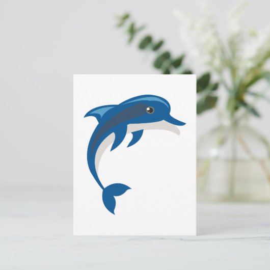 Dolphin Briefkaart (Staand voorkant)