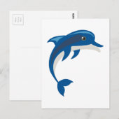 Dolphin Briefkaart (Voorkant / Achterkant)
