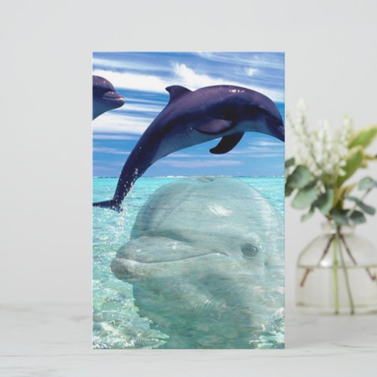 Dolphin Briefpapier (Staand voorkant)