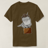 Dolphin Businessman Briefcase T-shirt (Design voorkant)