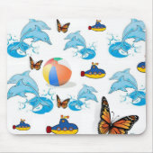 Dolphin Butterfly Muismat! Muismat (Voorkant)