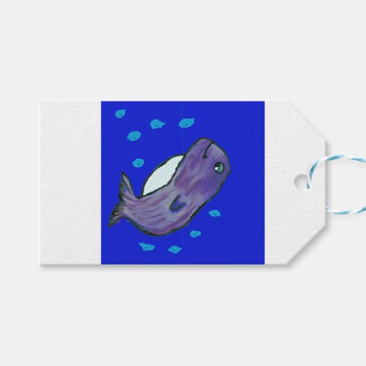 Dolphin Cadeaulabel (Voorkant (Horizontaal))