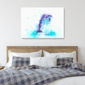 Dolphin Canvas Afdruk (Insitu (Slaapkamer))