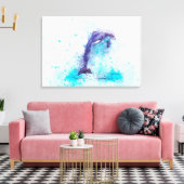 Dolphin Canvas Afdruk (Insitu (Woonkamer))