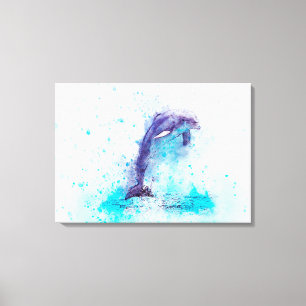 Dolphin Canvas Afdruk