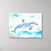 Dolphin Canvas Afdruk (Voorkant)