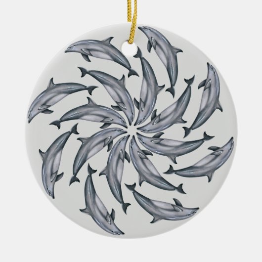 Dolphin Ceramic Ornament (Voorkant)