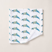 Dolphin Coastal Beach Dierenbadhanddoek Set Bad Handdoek (Wasdoekje)