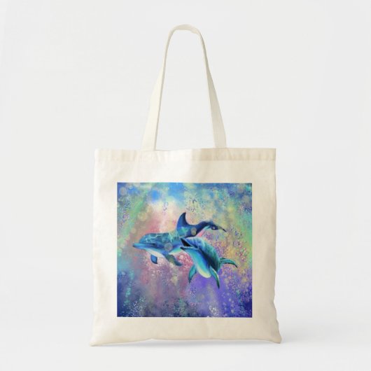 Dolphin Couple Canvas tas Family (Voorkant)