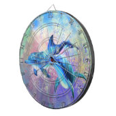 Dolphin Couple Dart Board Happy Familie Dartbord (Voorkant Rechts)