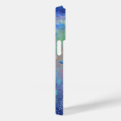 Dolphin Couple Happy Family Dolphins Blue Case-Mate iPhone Case (Achterkant / Rechts)