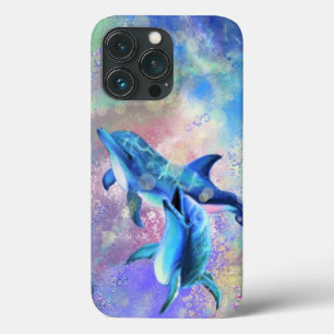 Dolphin Couple - Happy - Mooi Case-Mate iPhone Case