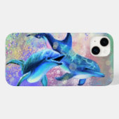 Dolphin Couple iPhone Case familie (Achterkant (horizontaal))