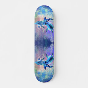 Dolphin Couple - Love - Happy Persoonlijk Skateboard