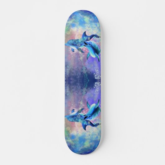 Dolphin Couple - Love - Happy Persoonlijk Skateboard (Voorkant)