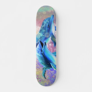 Dolphin Couple - Love - Happy - Persoonlijk Skateboard