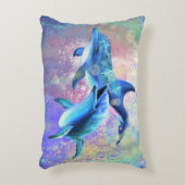 Dolphin Couple - Mooi - Accent Kussen (Voorkant(Verticaal))