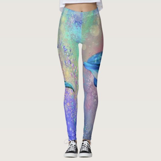 Dolphin Couple - Mooi - Leggings (Voorkant)