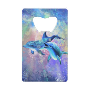 Dolphin Couple - Prachtig Creditkaart Flessenopener