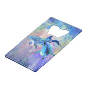 Dolphin Couple - Prachtig Creditkaart Flessenopener (Achterkant Gekanteld)