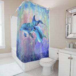 Dolphin Couple - Prachtig Douchegordijn