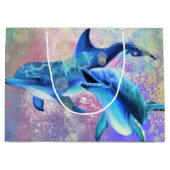 Dolphin Couple - Prachtig Groot Cadeauzakje (Voorkant)