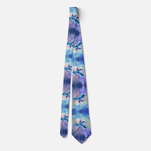Dolphin Couple - Prachtig Stropdas (Achterkant)