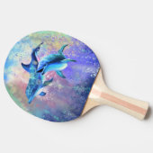 Dolphin Couple - Prachtig Tafeltennisbatje (Zijkant)