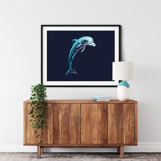 Dolphin Created Print | Muurafdrukken van dolfijne