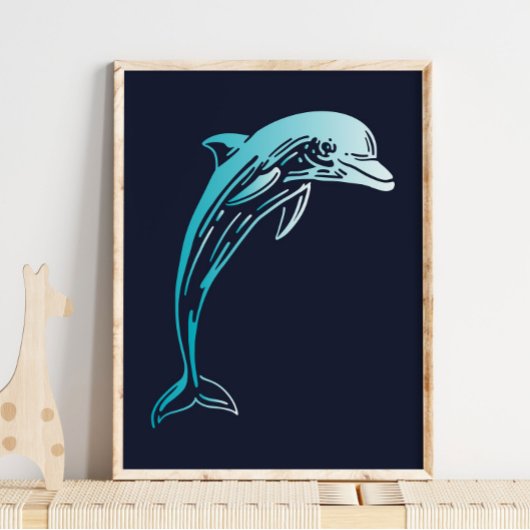 Dolphin Created Print | Muurafdrukken van dolfijne
