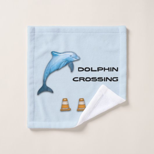 Dolphin Crossing Bad Handdoek (Wasdoekje)