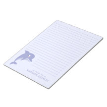 Dolphin Cute Kind Personal Briefpapier Notitieblok