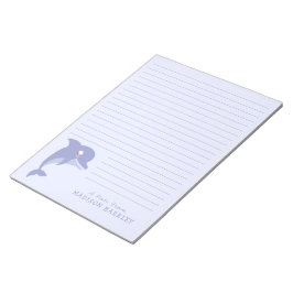 Dolphin Cute Kind Personal Briefpapier Notitieblok