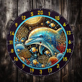 Dolphin Dance Coral Reef Dartboard Dartbord