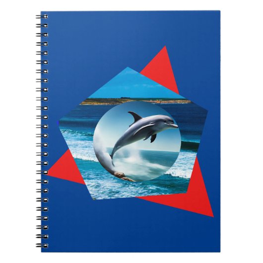 Dolphin dansen op de golven, Notitieboek (Voorkant)