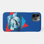 Dolphin dansend op de golven, Case-Mate iPhone case (Achterkant (horizontaal))
