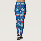 Dolphin dansend op de golven, Leggings (Achterkant)