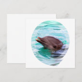 Dolphin Design Invitations Kaart (Voorkant / Achterkant)
