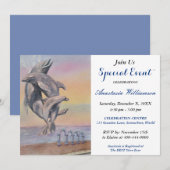 DOLPHIN DESTINATION ARTITY EVENT INVITE KAART (Voorkant / Achterkant)
