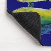 Dolphin, Dorado, MahiMahi met reflectie Muismat (Hoek)