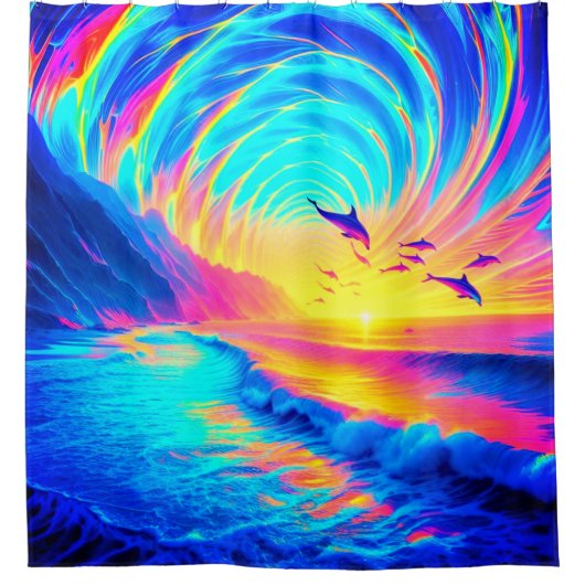 Dolphin Douchegordijn (Voorkant)