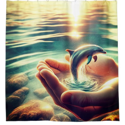 Dolphin Douchegordijn (Voorkant)