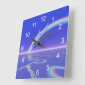 Dolphin downloaden vierkante klok (Hoek)